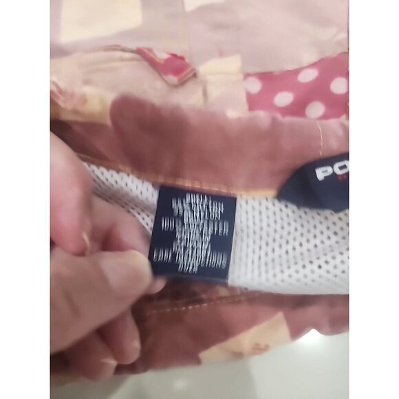 Polo Ralph Lauren Sport Swim Trunks Pink Patchwork 8" Inseam Men's Medium - Picture 5 of 9